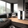Stufa A Pellet Canalizzata Slim 12C Stereope Bianco C-Line
