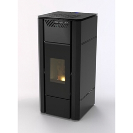 Termostufa A Pellet Idro 18 kW Prometeo Nera C-Line 5 Stelle