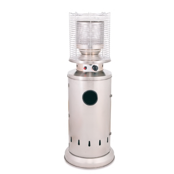 Stufa A Fungo Da Esterno A Gas Cilindrica Fire Circle Acciaio Inox