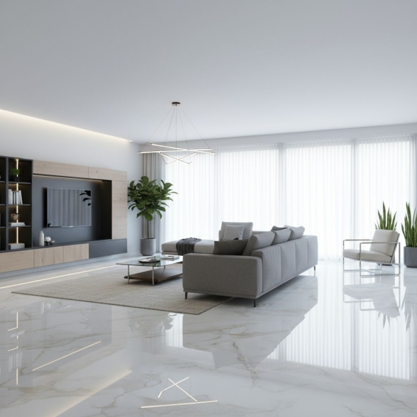 Piastrelle 60x120 Effetto Marmo Gres Porcellanato Statuario Dallas Silver