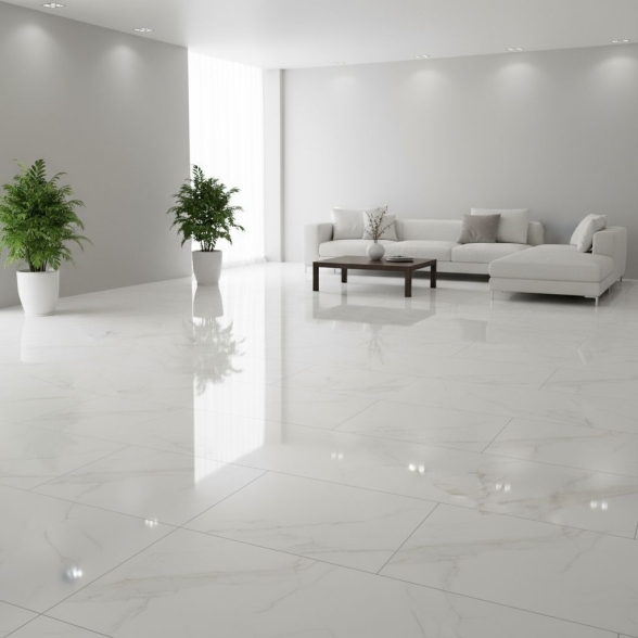 Piastrelle 60x120 Effetto Marmo Gres Porcellanato Statuario Dallas Silver