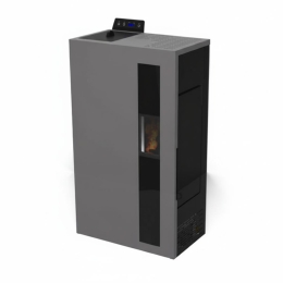 Stufa A Pellet Slim Ventilata 5 kW Bronte Antracite C-Line