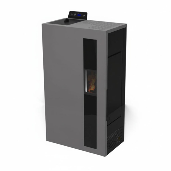 Stufa A Pellet Slim Ventilata 5 kW Bronte Antracite C-Line