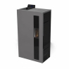 Stufa A Pellet Slim Ventilata 5 kW Bronte Antracite C-Line