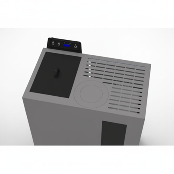 Stufa A Pellet Slim Ventilata 5 kW Bronte Antracite C-Line