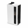 Stufa A Pellet Slim Ventilata 5 kW Bronte Bianca C-Line