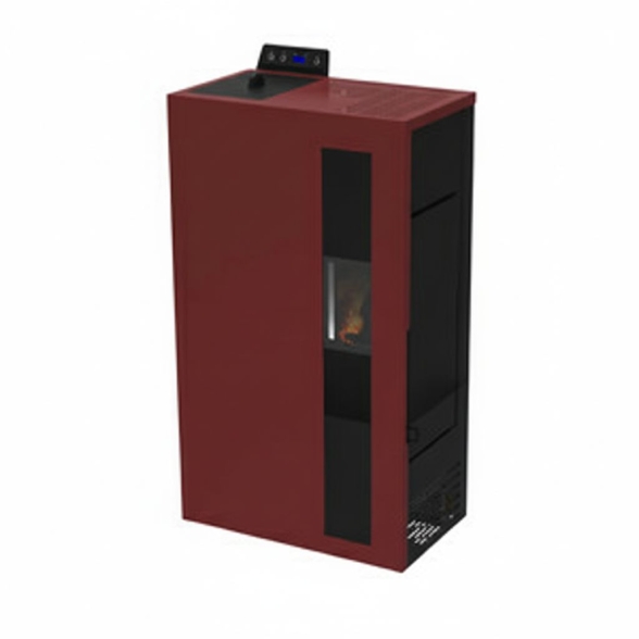 Stufa A Pellet Slim Ventilata 5 kW Bronte Bordeaux C-Line