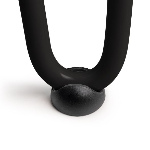 Gambe da tavolo 40 cm Hairpin a 2 aste  in acciaio verniciato nero