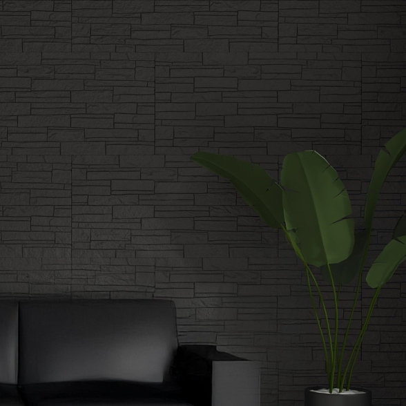 Rivestimento effetto mattoni 60x120 cm Grigio Ardesia 12 pz