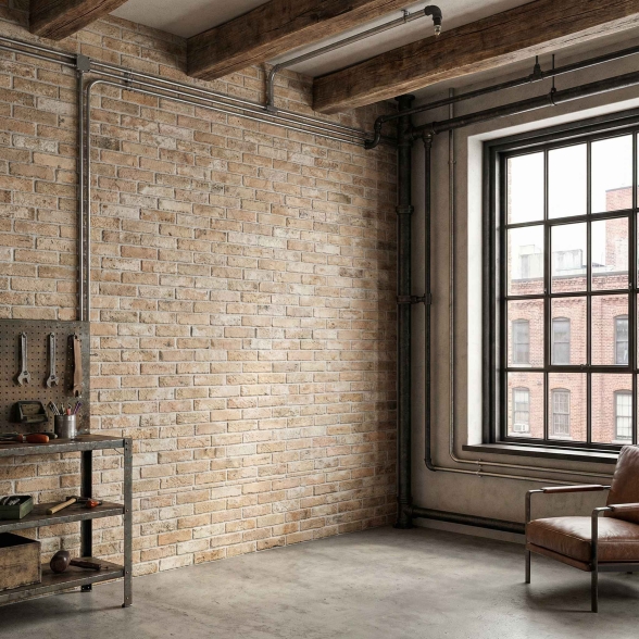 Rivestimento Effetto Muretto 16x40 In Gres Porcellanato Bristol