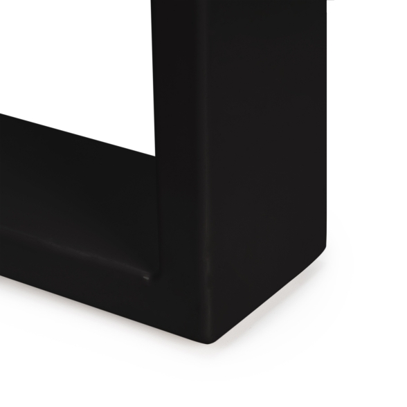 Gambe da tavolo Square rettangolari 72x80 cm in acciaio verniciato nero