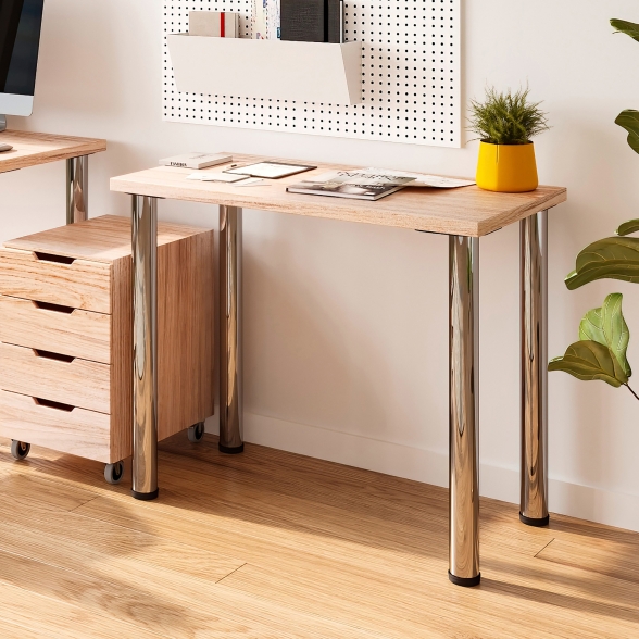 Piano d'appoggio finitura rovere per tavolo 90x50 cm in legno