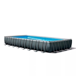 Intex XTR Ultra Frame Piscina Rettangolare 975x488x132 Con Pompa A Sabbia 26374NP