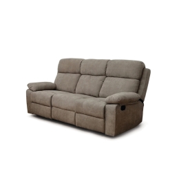 Divano Recliner Key 3 Posti 198x93x101 Cm Tessuto Beige