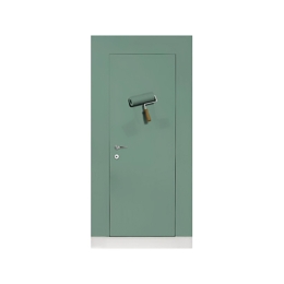 Porta Filo Muro A Battente Da Tinteggiare 90x210 Cm Reversibile