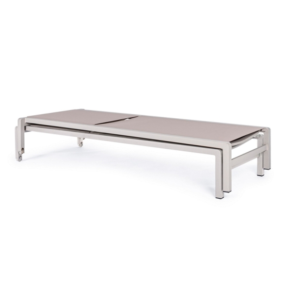 Lettino In Alluminio Impilabile Con Ruote Konnor Rastin Bizzotto