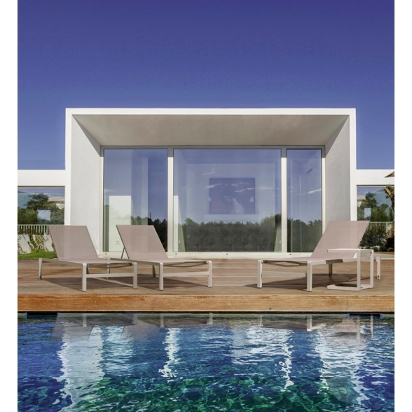 Lettino In Alluminio Impilabile Con Ruote Konnor Rastin Bizzotto