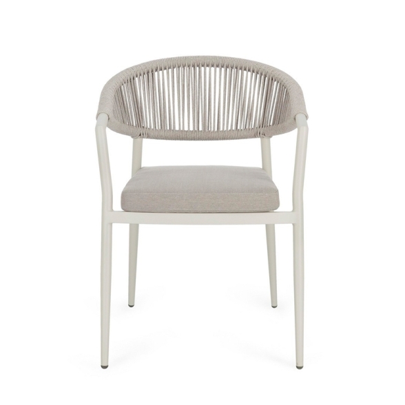 Sedia Da Esterno In Alluminio E Corda Wall Millor Bizzotto