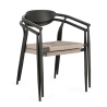 Sedia Da Esterno In Alluminio Con Braccioli Impilabile Linares Antracite Bizzotto