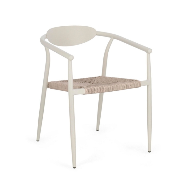 Sedia Da Esterno In Alluminio Con Braccioli Impilabile Linares Wall Bizzotto