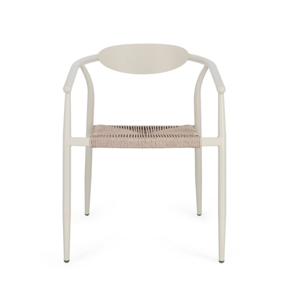 Sedia Da Esterno In Alluminio Con Braccioli Impilabile Linares Wall Bizzotto