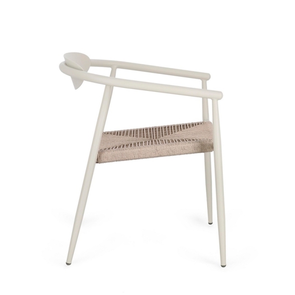 Sedia Da Esterno In Alluminio Con Braccioli Impilabile Linares Wall Bizzotto