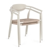 Sedia Da Esterno In Alluminio Con Braccioli Impilabile Linares Wall Bizzotto
