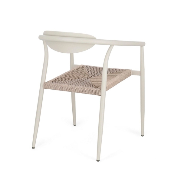 Sedia Da Esterno In Alluminio Con Braccioli Impilabile Linares Wall Bizzotto