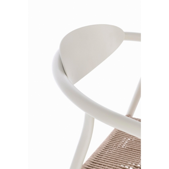 Sedia Da Esterno In Alluminio Con Braccioli Impilabile Linares Wall Bizzotto