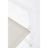 Sedia Da Esterno In Alluminio E Textilene Con Braccioli Konnor Bizzotto Bianca New CX24