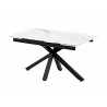 Tavolo Da Pranzo Allungabile 90x160-240 Cm Effetto Marmo Calacatta