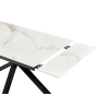 Tavolo Da Pranzo Allungabile 90x160-240 Cm Effetto Marmo Calacatta