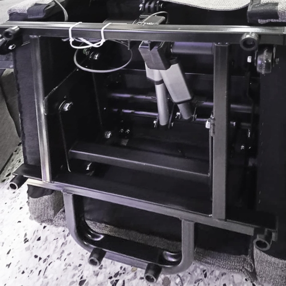 Poltrona Alzapersona Reclinabile 2 Motori Tasmania Tessuto Coffee