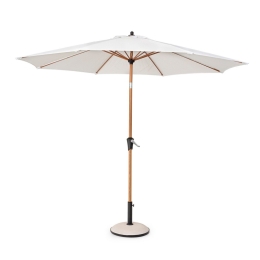 Ombrellone Tondo 3mt Palo Centrale Con Snodo Telo Bianco Palinuro Bizzotto