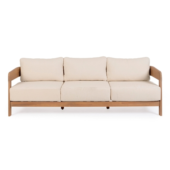 Salotto Da Esterno 5 Posti In Legno Con Cuscini E Tavolino Pablo Bizzotto