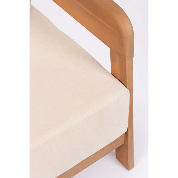 Salotto Da Esterno 5 Posti In Legno Con Cuscini E Tavolino Pablo Bizzotto