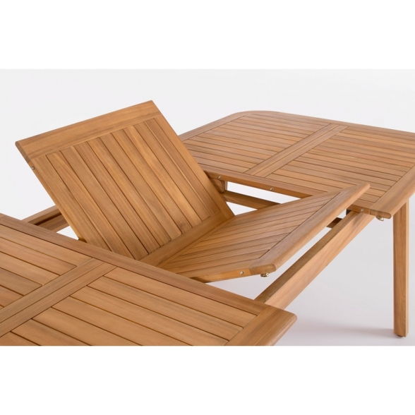 Tavolo In Legno Da Esterno Allungabile 100x180-240 Cm Danubio FSC Bizzotto
