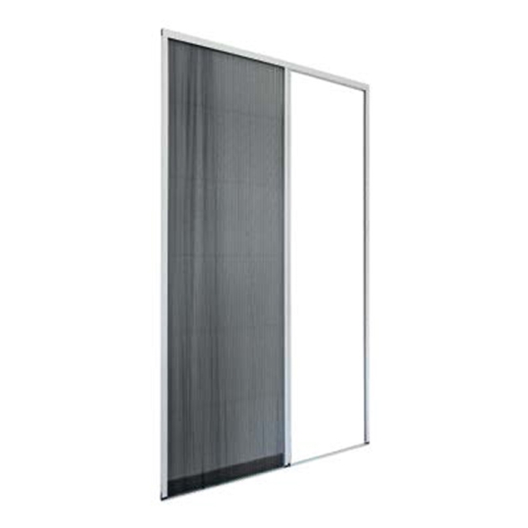 Zanzariera Plissettata Apertura Laterale 120x240 Cm Riducibile Sangiorgio Bianco