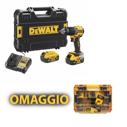 Trapano Avvitatore A Percussione 2 Batterie 5Ah DCD799P2T-QW + Kit Accessori DeWalt