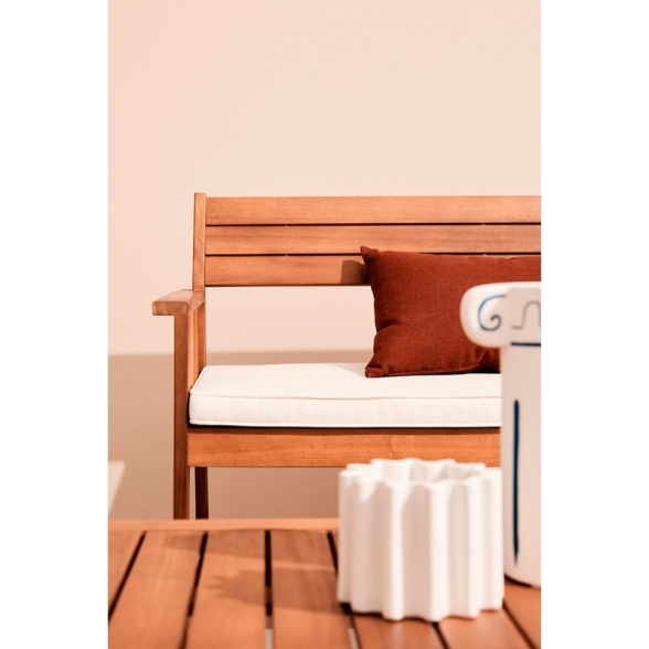 Set Salotto Da Esterno 4 Posti In Legno Di Acacia Con Cuscini Noemi Bizzotto