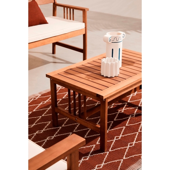 Set Salotto Da Esterno 4 Posti In Legno Di Acacia Con Cuscini Noemi Bizzotto