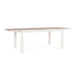 Tavolo Allungabile Da Esterno In Alluminio 100x160-240 Cm Belmar Vapor YK15 Bizzotto