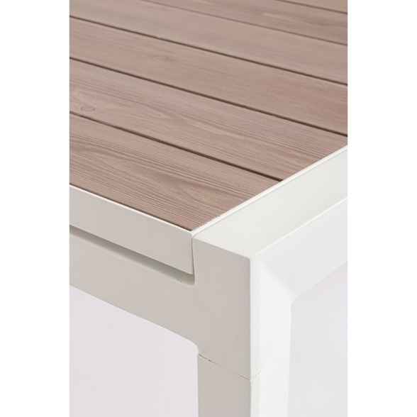 Tavolo Allungabile Da Esterno In Alluminio 100x160-240 Cm Belmar Vapor YK15 Bizzotto