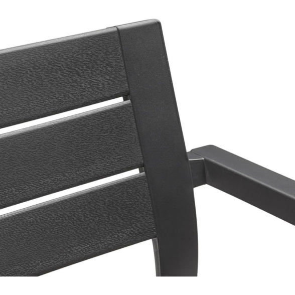 Sedia Da Esterno In Resina Con Braccioli Keter Julie Antracite