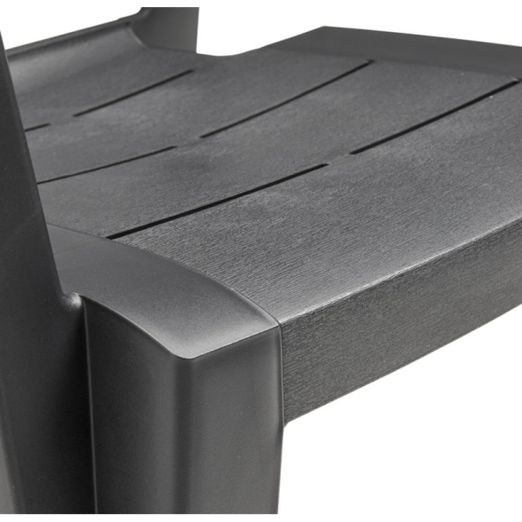 Sedia Da Esterno In Resina Con Braccioli Keter Julie Antracite