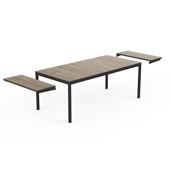 Tavolo Da Giardino Allungabile 90x191-267 Cm Struttura In Metallo Porto Nova Keter