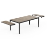 Tavolo Da Giardino Allungabile 90x191-267 Cm Struttura In Metallo Porto Nova Keter