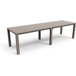 Tavolo Da Pranzo Per Esterno A Doppia Configurazione 3 Metri Julie Double Keter Cappuccino