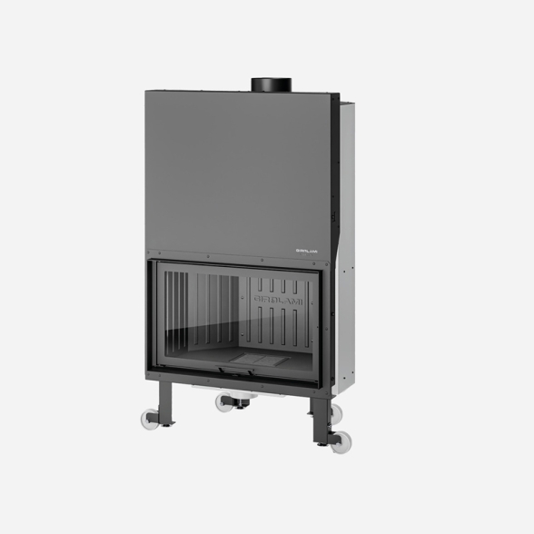 Camino A Legna Monoblocco MBS F 100 Pareti In Ghisa Girolami 5 Stelle