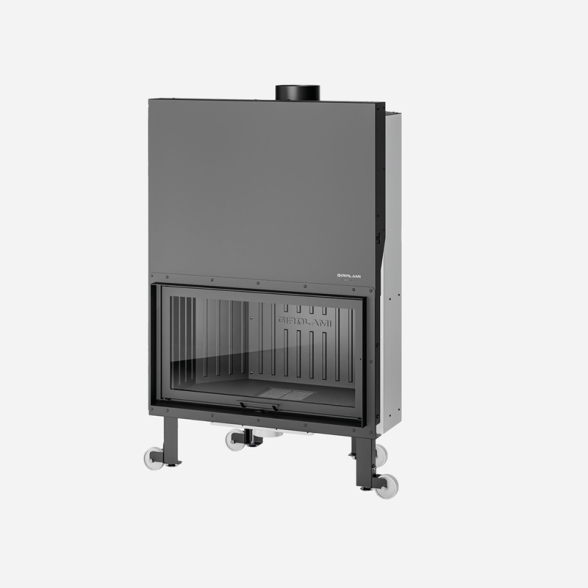 Camino A Legna Monoblocco MBS F 120 Pareti In Ghisa Girolami 5 Stelle